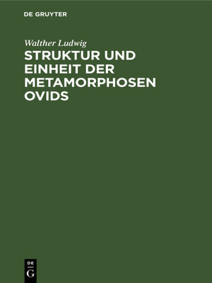 cover image of Struktur und Einheit der Metamorphosen Ovids
